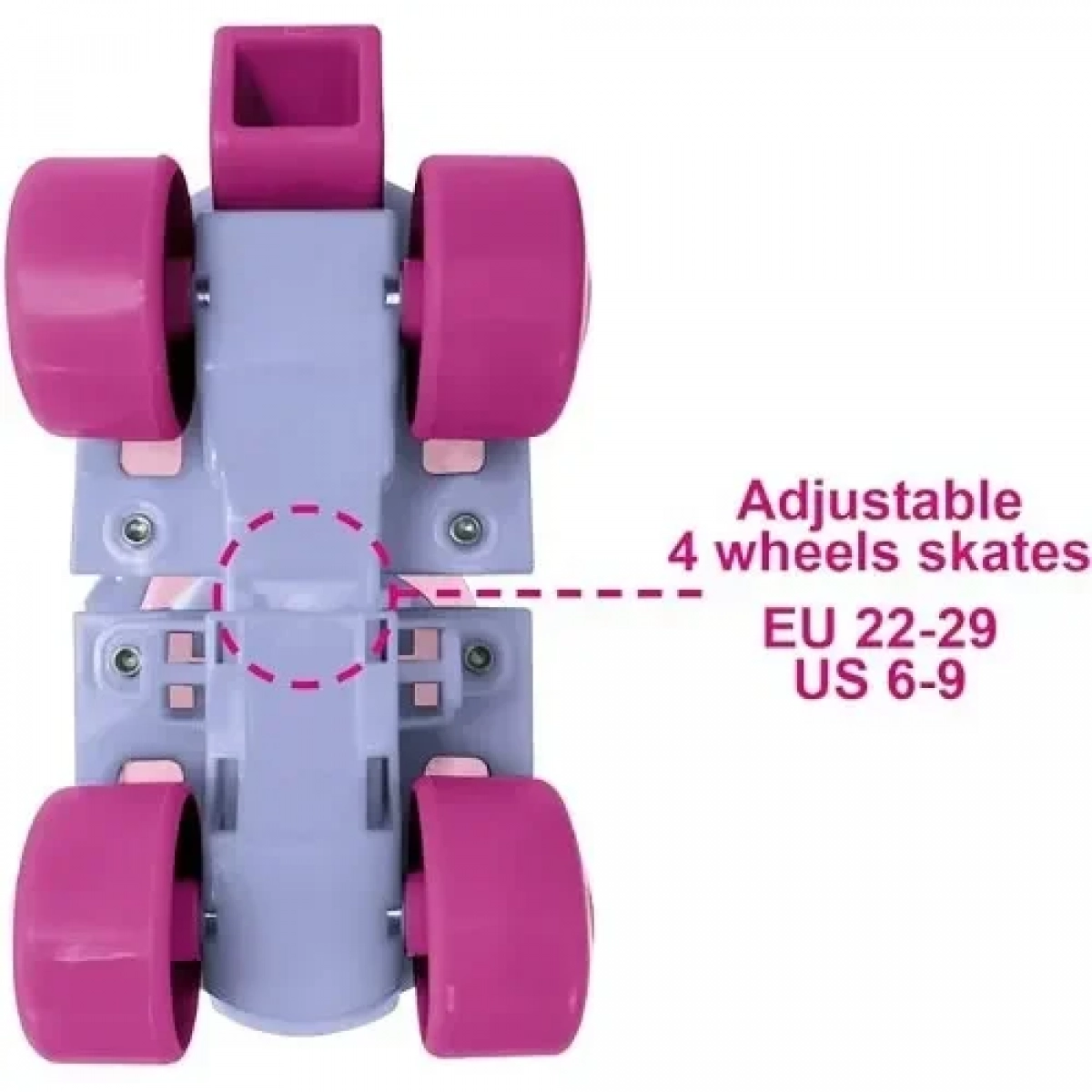 Σετ Roller Skates Ρυθμιζόμενα με Επιγονατίδες και Περιαγκωνίδες σε Πλαστική Τσάντα - Minnie- Mondo Toys