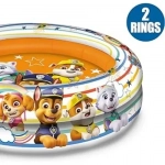 Paw Patrol Φουσκωτή Πισίνα με 2 Δαχτυλίδια Διαμέτρου 100 cm με Μαλακό Πάτο - Mondo