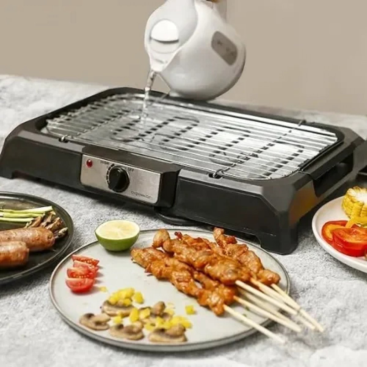 Επιτραπέζια Ψησταριά Aigostar Lava 31LDQ BBQ, 2000 W με νερό