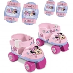 Σετ Roller Skates Ρυθμιζόμενα με Επιγονατίδες και Περιαγκωνίδες σε Πλαστική Τσάντα - Minnie- Mondo Toys