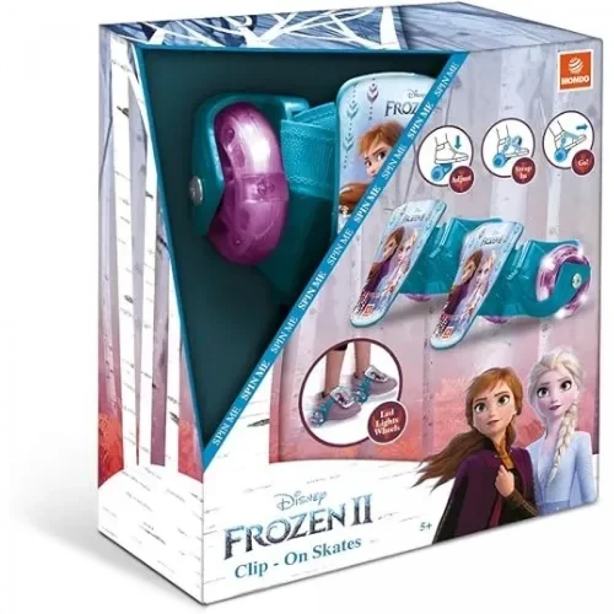 Clip-On Skates Ρόδες LED με κλιπ για Παπούτσια 28623 Mondo - Frozen