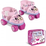 Σετ Roller Skates Ρυθμιζόμενα με Επιγονατίδες και Περιαγκωνίδες σε Πλαστική Τσάντα - Minnie- Mondo Toys