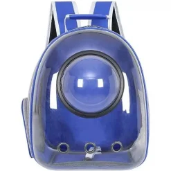 Τσάντα πλάτης μεταφοράς σκύλου/γάτας κάψουλα Μ31xΠ28xΥ42cm έως 7 κιλά Μπλε