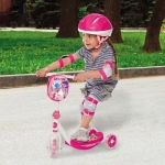 Παιδικό Πατίνι Τρίτροχο My First Scooter με Τσάντα και Ρυθμιζόμενο Τιμόνι Mondo - Princess