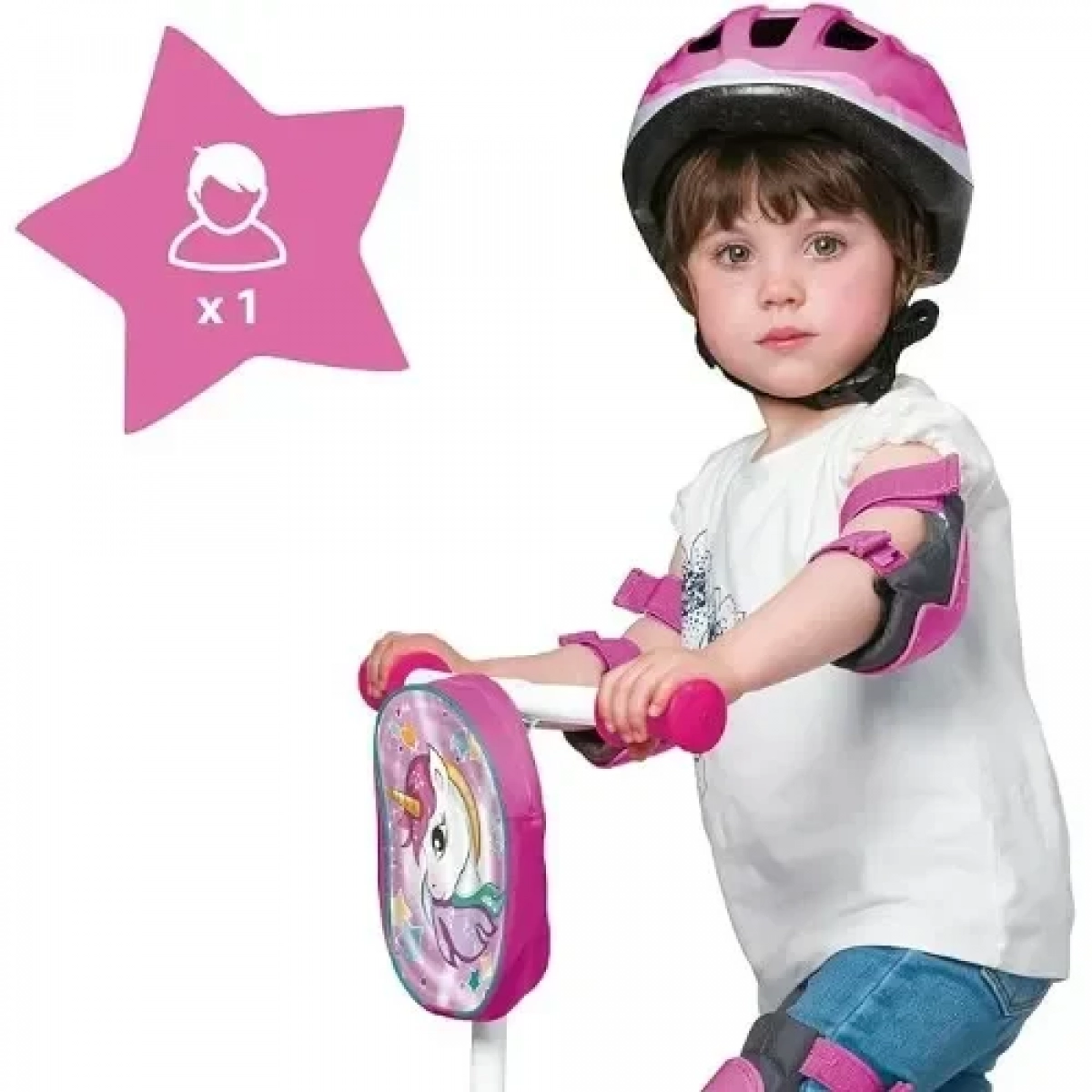Παιδικό Πατίνι Τρίτροχο My First Scooter με Τσάντα και Ρυθμιζόμενο Τιμόνι Mondo - Unicorn