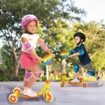 Παιδικό Πατίνι Τρίτροχο My First Scooter με Τσάντα και Ρυθμιζόμενο Τιμόνι Mondo - Rainbow