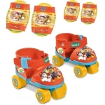 Σετ Roller Skates Ρυθμιζόμενα με Επιγονατίδες και Περιαγκωνίδες σε Πλαστική Τσάντα - Paw Patrol - Mondo Toys
