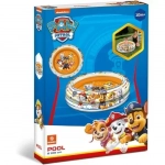 Paw Patrol Φουσκωτή Πισίνα με 2 Δαχτυλίδια Διαμέτρου 100 cm με Μαλακό Πάτο - Mondo