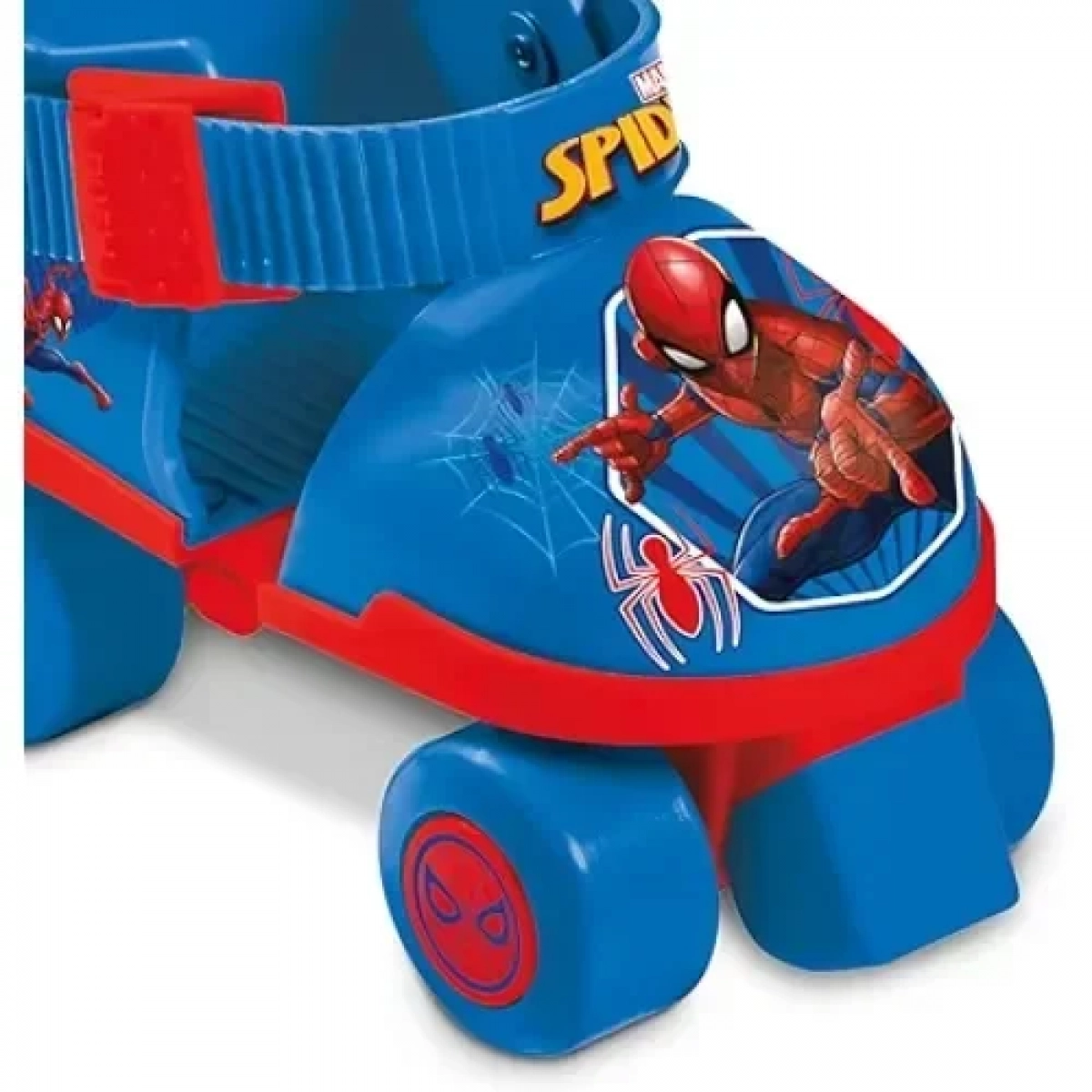 Σετ Roller Skates Ρυθμιζόμενα με Επιγονατίδες και Περιαγκωνίδες σε Πλαστική Τσάντα - Spiderman - Mondo Toys