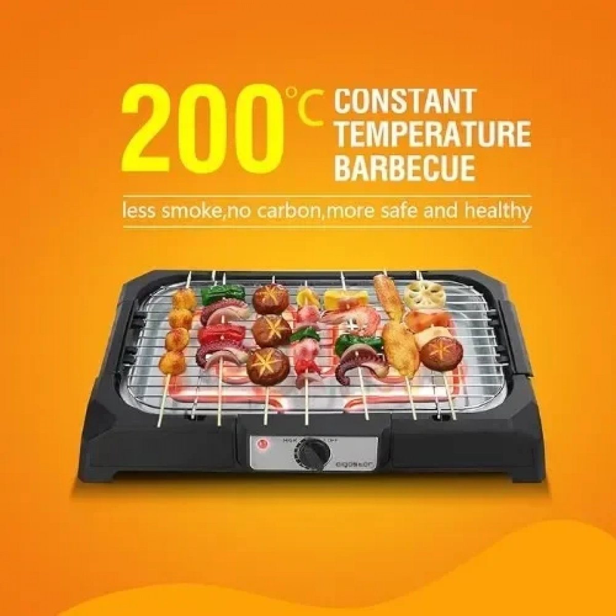 Επιτραπέζια Ψησταριά Aigostar Lava 31LDQ BBQ, 2000 W με νερό