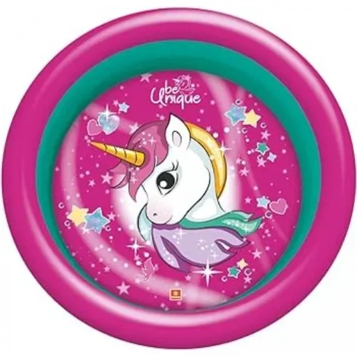 Unicorn Φουσκωτή Πισίνα με 2 Δαχτυλίδια Διαμέτρου 100 cm με Μαλακό Πάτο - Mondo
