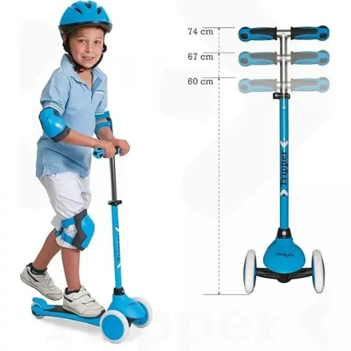 Παιδικό Πατίνι Tripper On&gO Τρίτροχο για Ηλικία 3+ Μπλε Mondo 28568