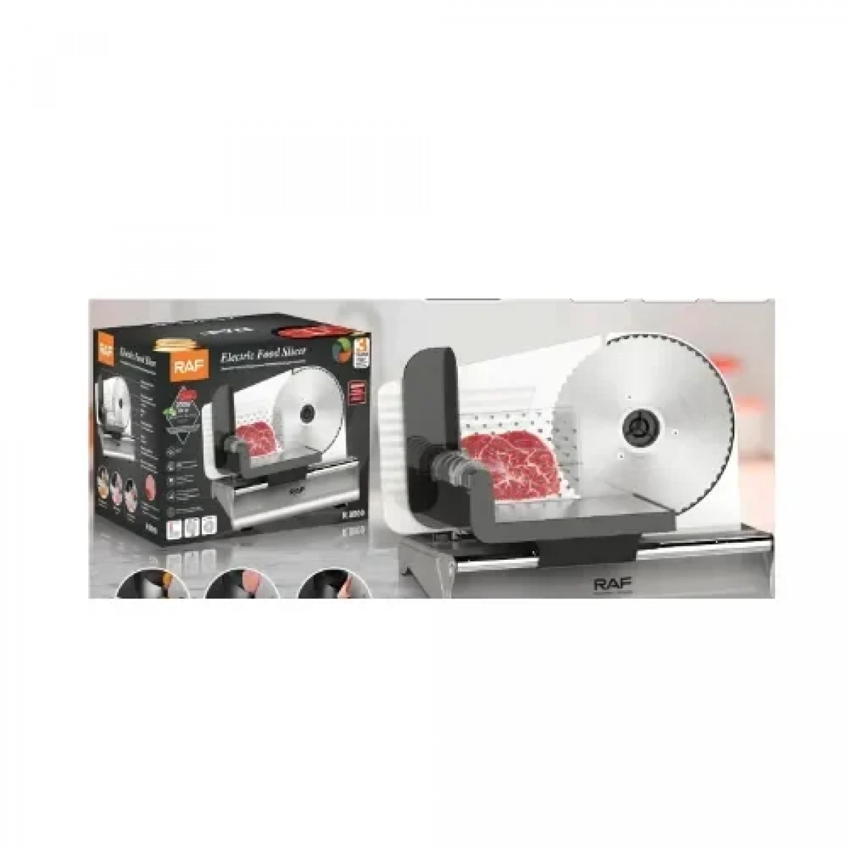 Ηλεκτρικός Κόφτης Τροφίμων σε Φέτες 200W RAF R.8800