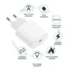 Φορτιστής ταχείας φόρτισης με 1 θύρα USB και καλώδιο Type-C To Type-C 30W Andowl Q-PD7