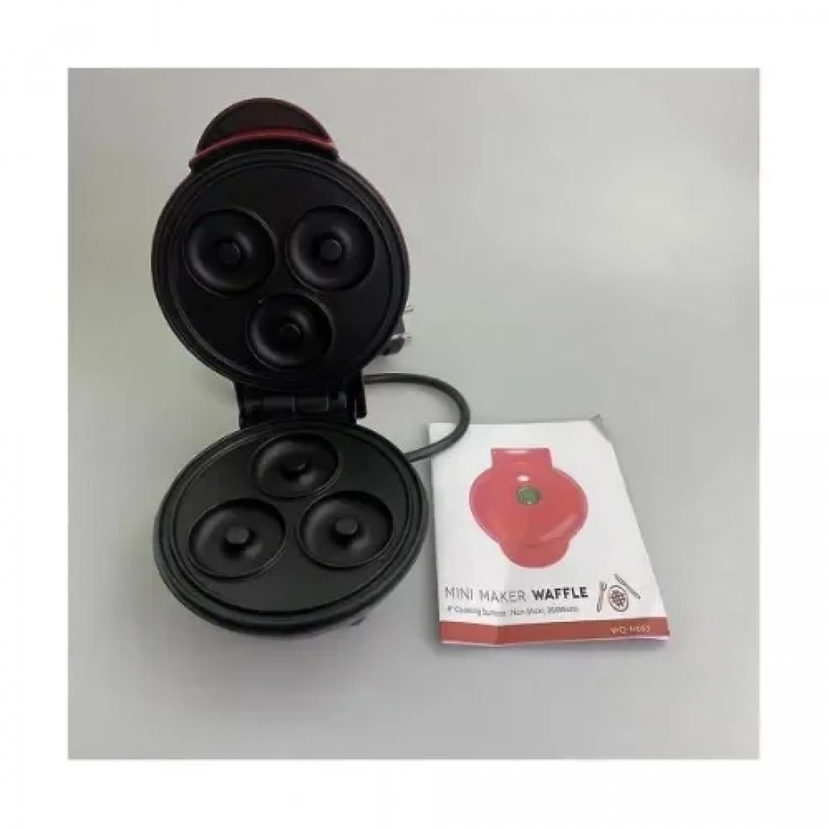 Μίνι Συσκευή για 3 Donuts 350W Κόκκινη