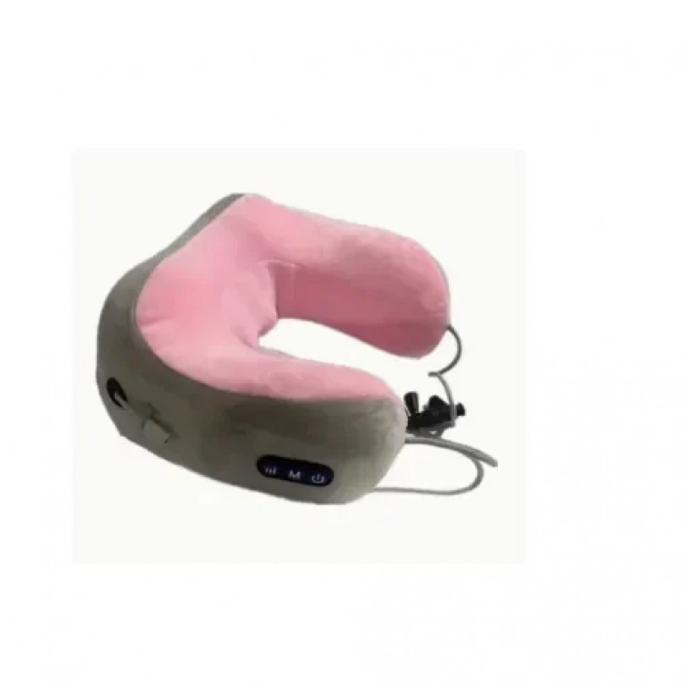 Συσκευή μασάζ αυχένα - Portable Massage Pillow - 985470 Γκρι-Ροζ