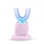 Ηλεκτρική οδοντόβουρτσα υπερήχων 360° για καθαρισμό και λεύκανση δοντιών Q-YS08 Andowl – ροζ