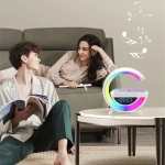 Ηχείο Bluetooth RGB με Οθόνη LED+Ρολόι+Ασύρματη Φόρτιση+Ξυπνητήρι+Ράδιο (LED, AUX, USB, FM, microSD) BT-3401 OEM Λευκό