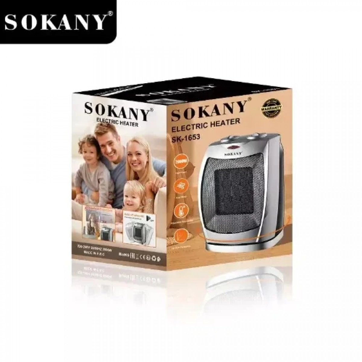 Κεραμικό Αερόθερμο Δαπέδου 2000W SK-1653 sokany