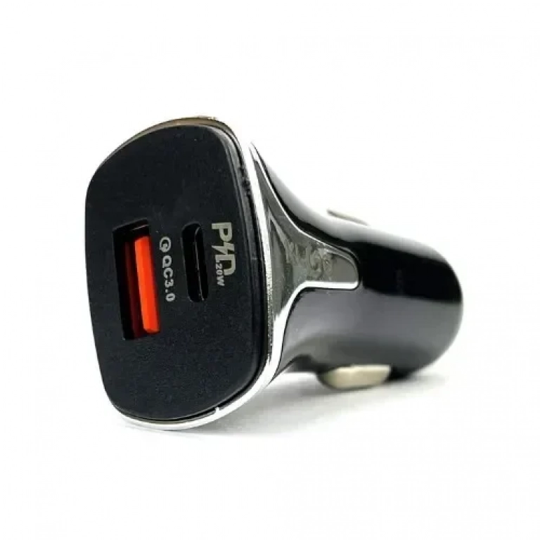 Γρήγορος φορτιστής αυτοκινήτου 12v για iPhone 2x USB TYPE C TYPE A QC 3.0 PD 25W - KLGO TC-9PD