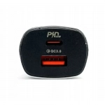 Γρήγορος φορτιστής αυτοκινήτου 12v για iPhone 2x USB TYPE C TYPE A QC 3.0 PD 25W - KLGO TC-9PD