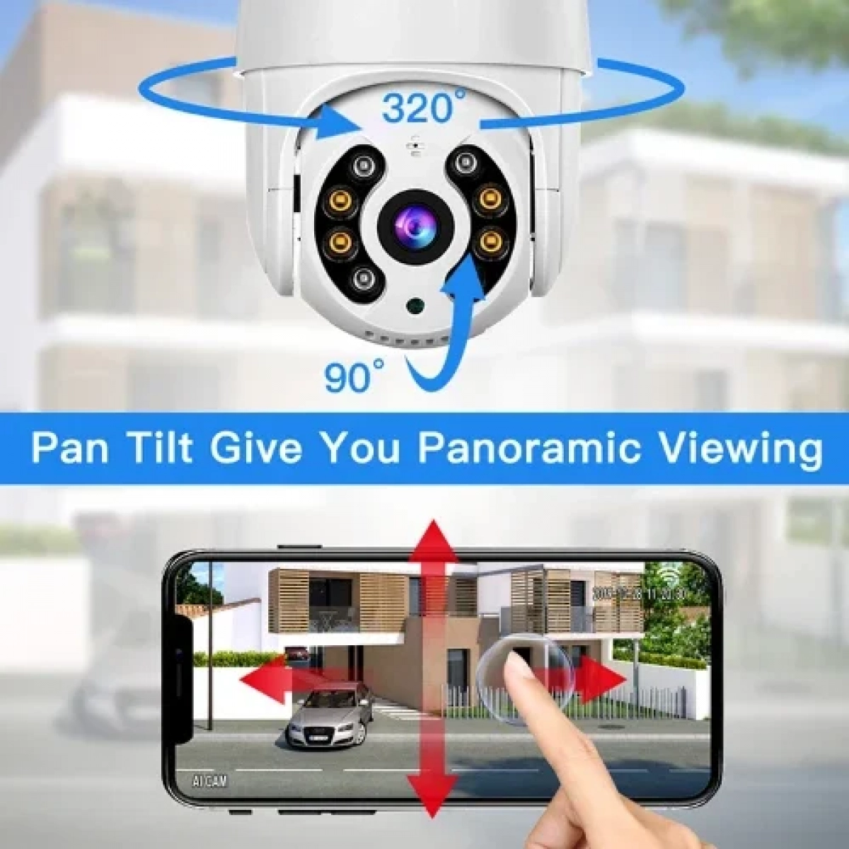 A1 IP Κάμερα Παρακολούθησης Wi-Fi 1080p Full HD Αδιάβροχη με Αμφίδρομη Επικοινωνία και Φακό 3.6mm TS1531