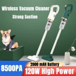 Ασύρματη ηλεκτρική σκούπα χειρός 8500Pa 120W Λευκή