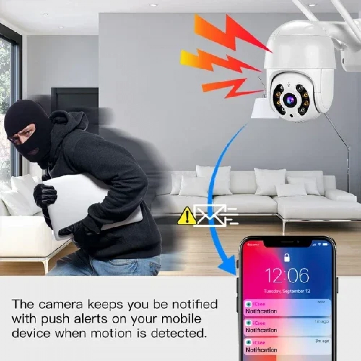 A1 IP Κάμερα Παρακολούθησης Wi-Fi 1080p Full HD Αδιάβροχη με Αμφίδρομη Επικοινωνία και Φακό 3.6mm TS1531