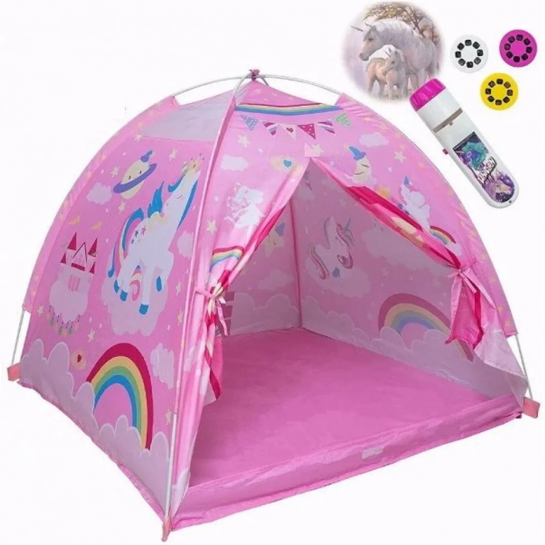 Παιδική σκηνή με θόλο φακό-προτζέκτορα και διαφάνειες Μονόκερος