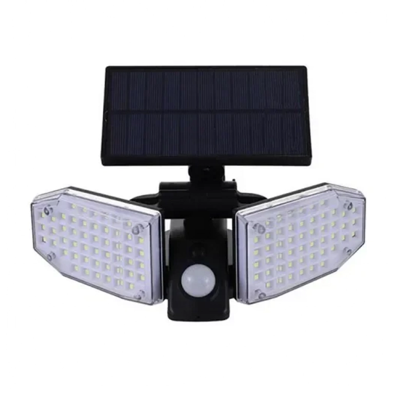Αδιάβροχο ηλιακό επιτοίχιο φωτιστικό LED 100 SMD ψυχρό λευκό με ανιχνευτή κίνησης JD-2101