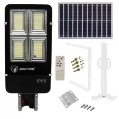 Αδιάβροχο ηλιακό φωτιστικό δρόμου LED 300W 28800LM με βάση στήριξης & τηλεχειριστήριο Jortan JT-YS-300W