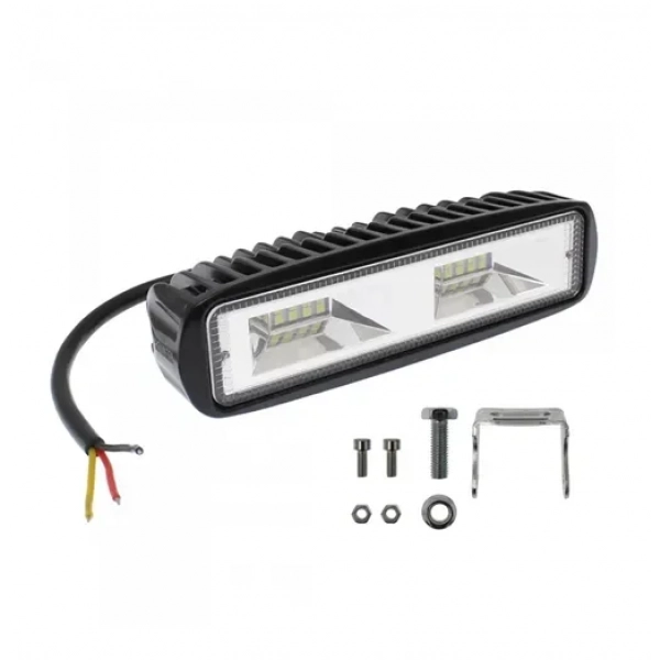 Αδιάβροχο προβολάκι LED – μπάρα αλουμινίου 12V-24V 10cm 54W 16 SMD IP68 4320LM 6000K OYQP-0068