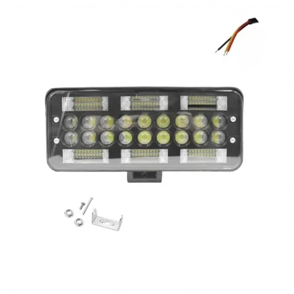 Αδιάβροχος προβολέας αυτοκινήτου LED 12-24V 25cm με ψυχρό λευκό φωτισμό μαύρο