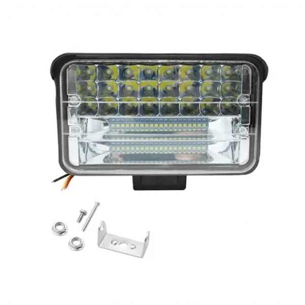 Αδιάβροχος προβολέας LED 64 SMD με 2 σκάλες 192W 12V – 24V IP67 19200LM 6000K ψυχρό λευκό