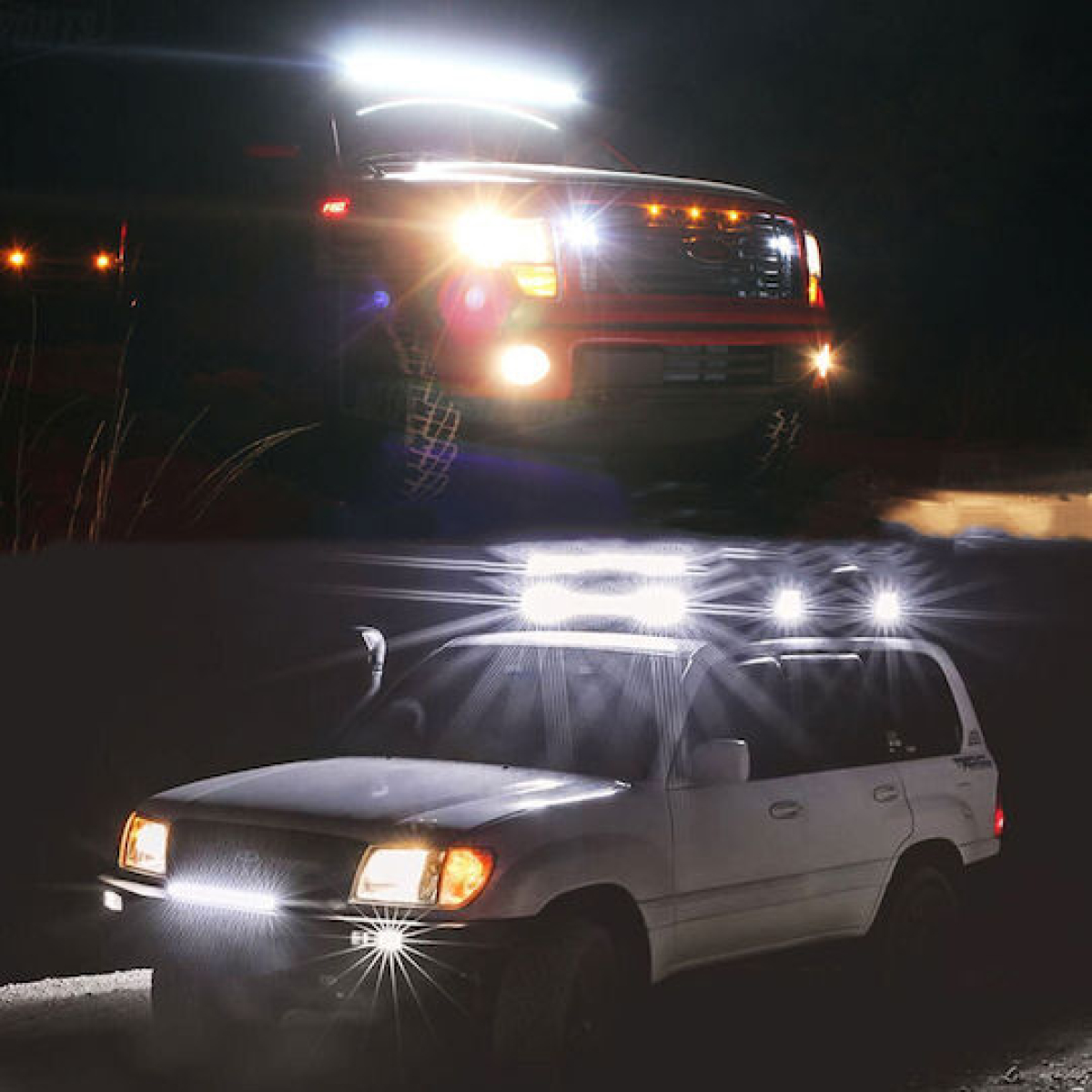 Αδιάβροχος προβολέας LED αλουμινίου 12V-24V 11cm 144W 48 SMD IP67 11520LM OYQP-0064 - Image 3