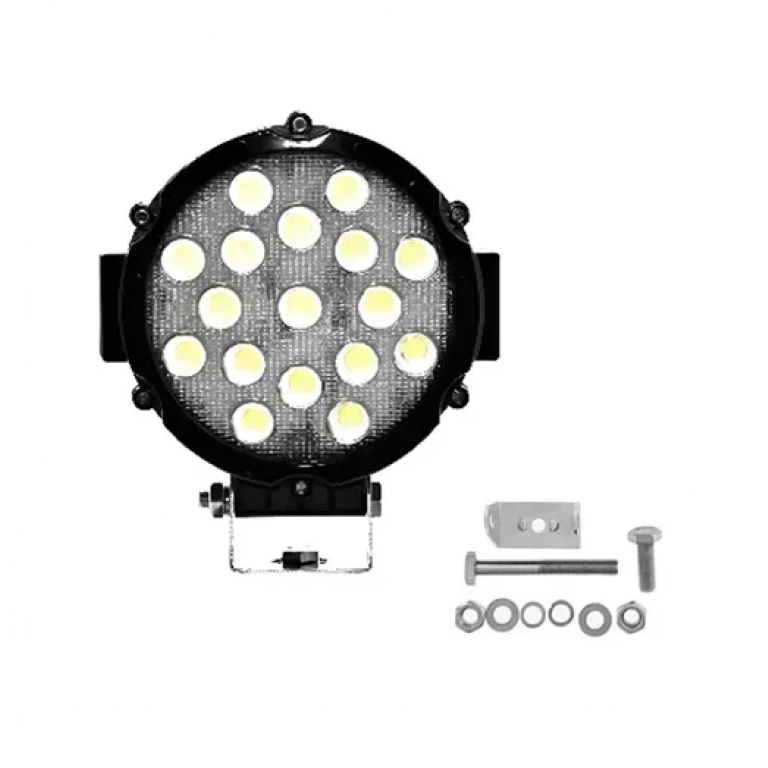 Αδιάβροχος προβολέας LED αλουμινίου 12V-24V 18cm 51W 17 SMD IP67 4080LM OYQP-0075