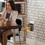 Αερόθερμο πρίζας 800W με LED οθόνη – ρυθμιζόμενο θερμοστάτη & χρονοδιακόπτη DX-4795 - Image 4
