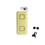 Ακουστικό Bluetooth Handsfree In-ear πέτου με δόνηση και κλιπ K-35 χρυσό
