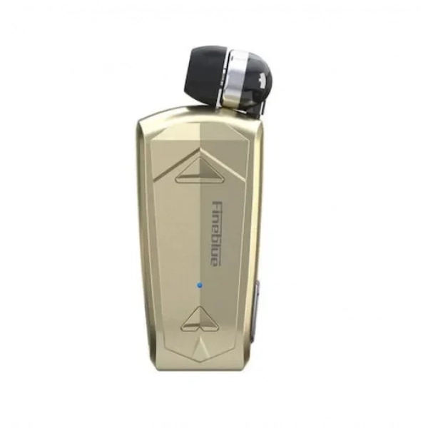 Ακουστικό πέτου In-ear Bluetooth Handsfree Fineblue F520 χρυσό
