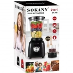 Μπλέντερ για Smoothies 1.5lt 500W Sokany SK-168 κόκκινο - Image 3