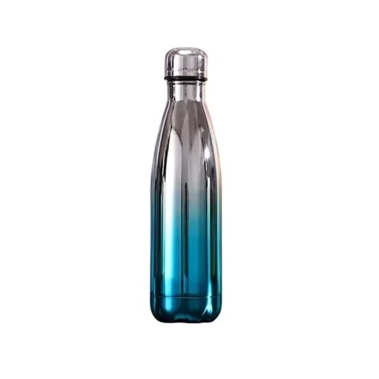 Μπουκάλι θερμός 500ml JB-UV γαλάζιο-ασημί