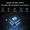 Φορτιστής ταχείας φόρτισης με 1 θύρα USB και καλώδιο Type-C To Type-C 30W Andowl Q-PD7