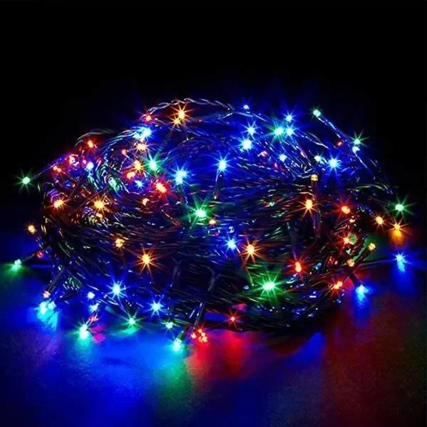 Χριστουγεννιάτικα λαμπάκια πολύχρωμα 200 LED με καλώδιο 18m