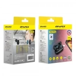 Ασύρματα ακουστικά Awei T13 Pro Earbud με θήκη φόρτισης μαύρο