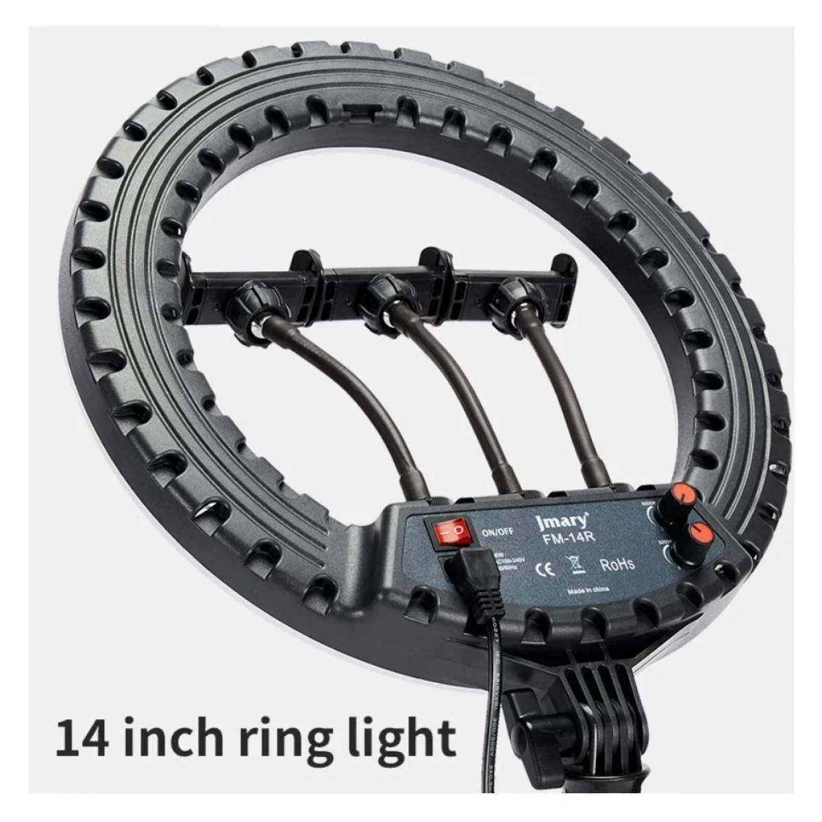Επαγγελματικό Ring Light 34cm με βάση για κινητό Jmary FM-14R