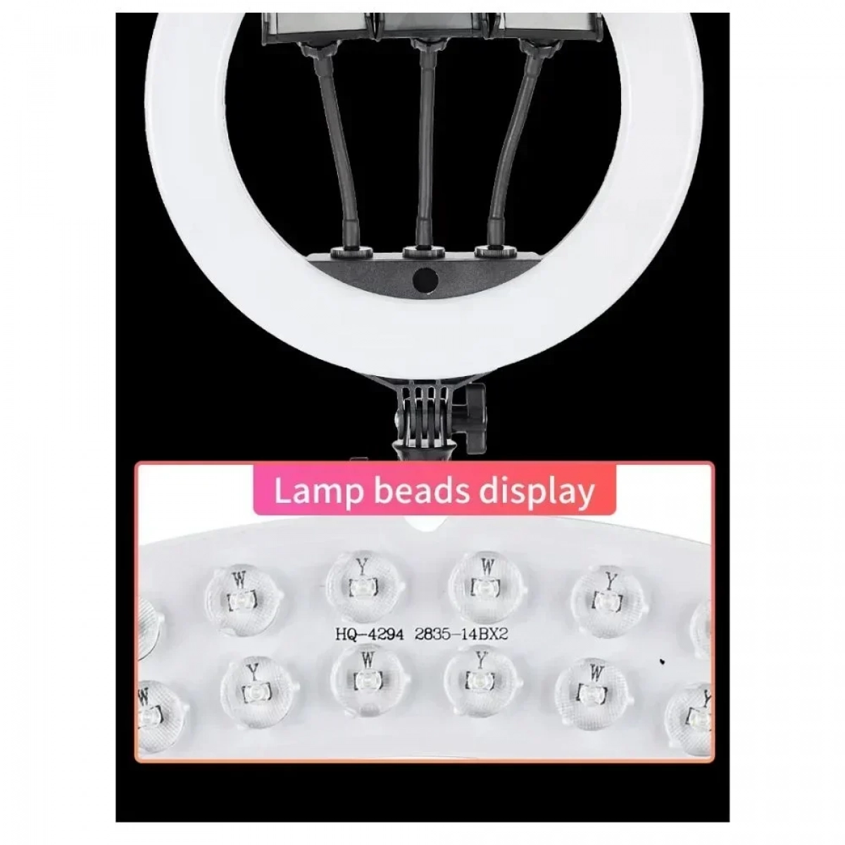 Επαγγελματικό Ring Light 34cm με βάση για κινητό Jmary FM-14R