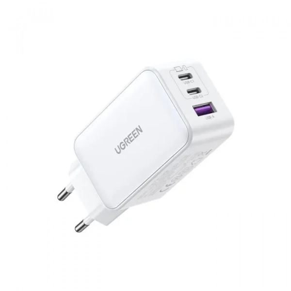 Φορτιστής GaN UGREEN CD244 65W PDx2+QC4.0 Λευκό 15334