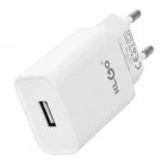 Φορτιστής ταχείας φόρτισης με θύρα USB-A & Micro USB KLGO KC-09S λευκό - Image 2