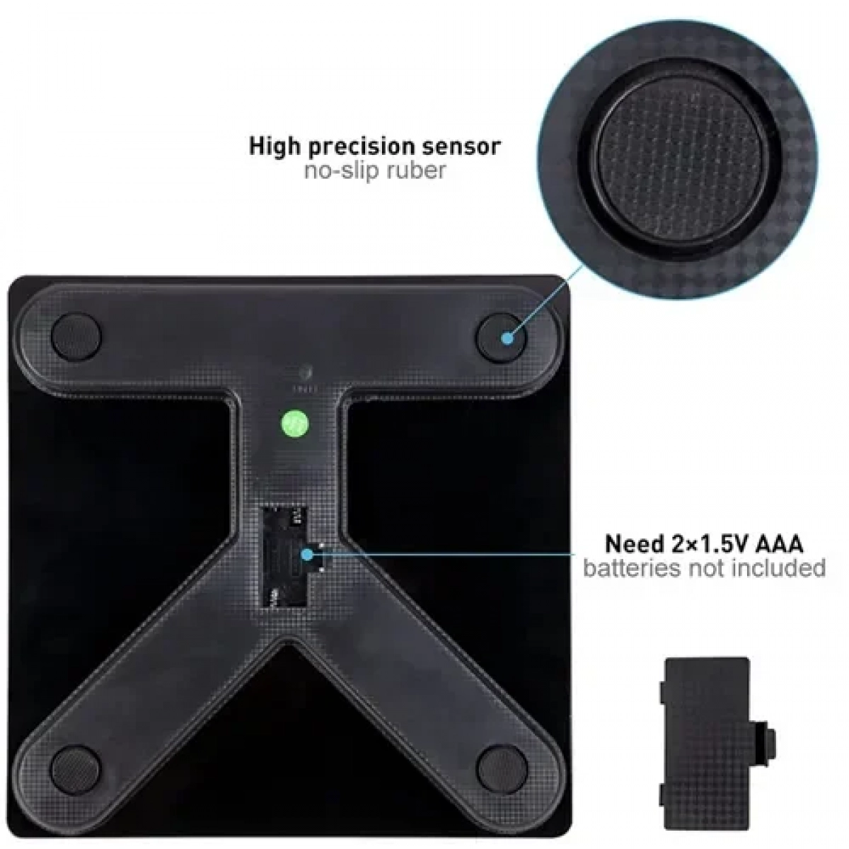 Έξυπνη Ψηφιακή Ζυγαριά Bluetooth με Ανάλυση Σώματος – Έως 180kg – Ροζ - Image 5