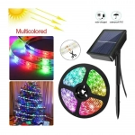 Ηλιακή Αδιάβροχη Ταινία LED RGB 5m με Βάση Πάνελ - Πάσσαλο Εξωτερικού Χώρου IP65